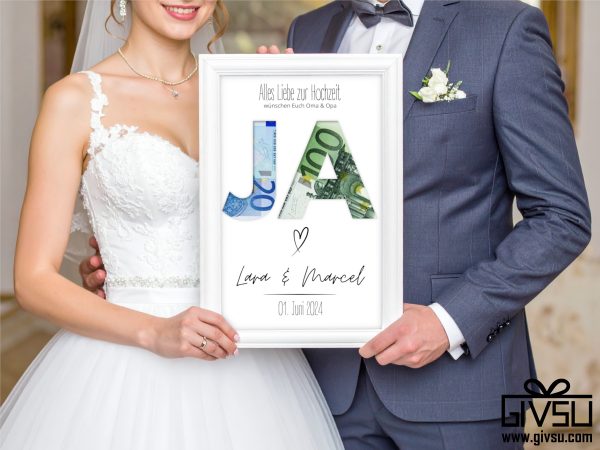 Geldgeschenk zur Hochzeit | JA zum Leben, zur Liebe, zum Glück – Bild 2